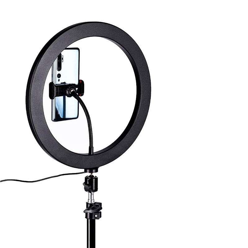 Aro de Luz LED de 10" con Trípode y Soporte para Teléfono – Iluminación Profesional