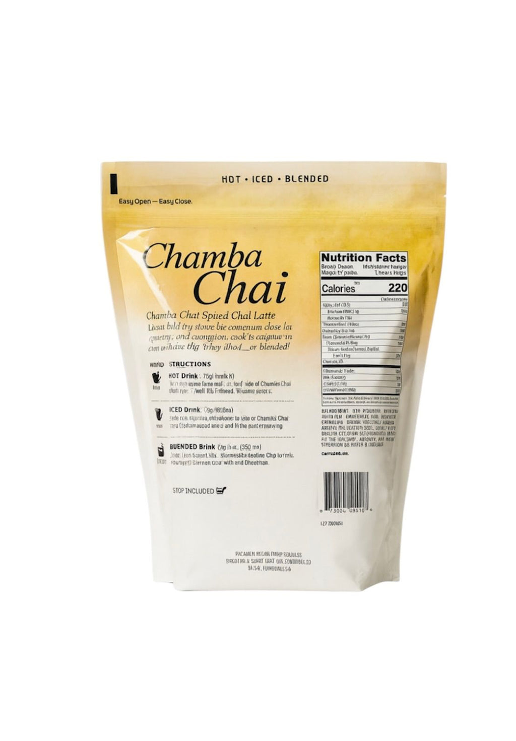 Chamba Chai – Mezcla para Latte de Chai (1.81 kg / 4 lb) – Importado de EE.UU.