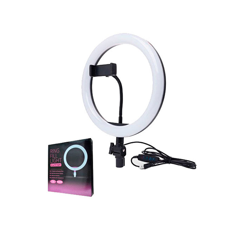 Aro de Luz LED de 10" con Trípode y Soporte para Teléfono – Iluminación Profesional